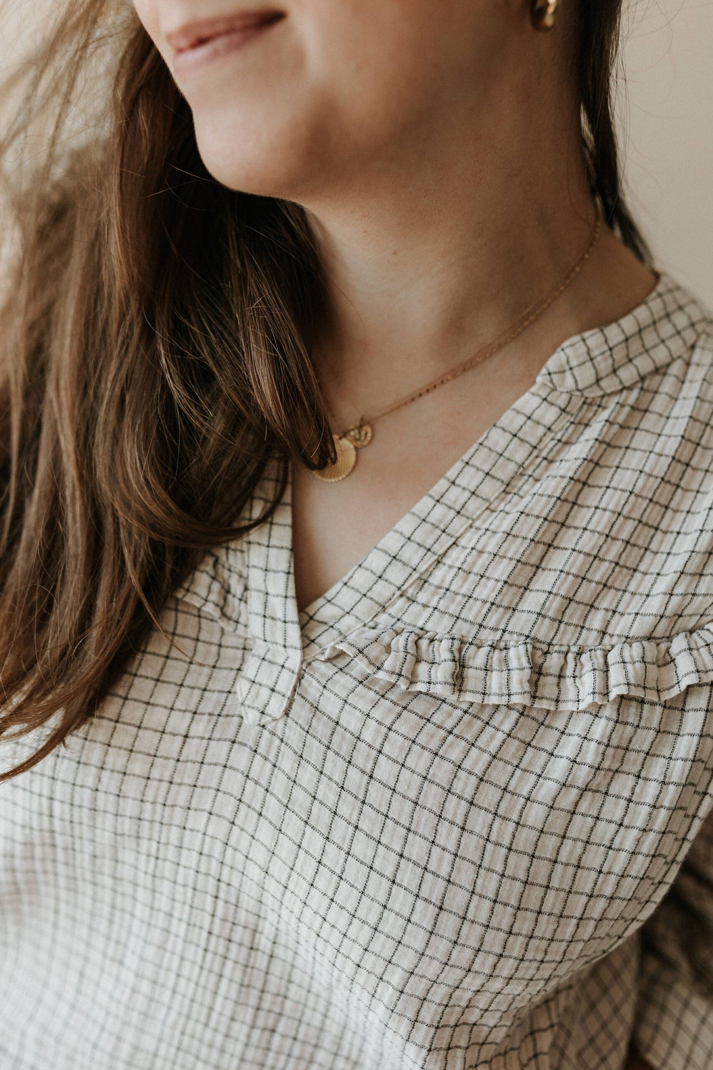 BLOUSE MILK CHECKS