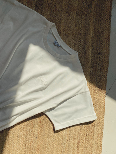 t-shirt grossesse blanc oversize coton bio naternity 