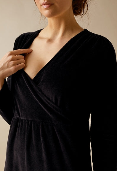 combinaison femme enceinte couleur noir décolleté marque boob design