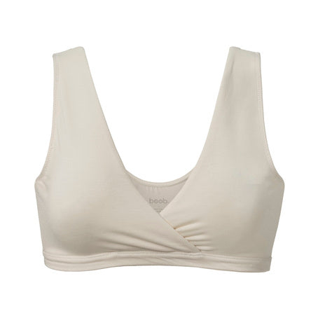 vêtement soutien-gorge brassière couleur blanc grossesse et allaitement vue de face marque boob design