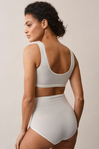 soutien-gorge brassière couleur blanc grossesse et allaitement vue de dos marque boob design