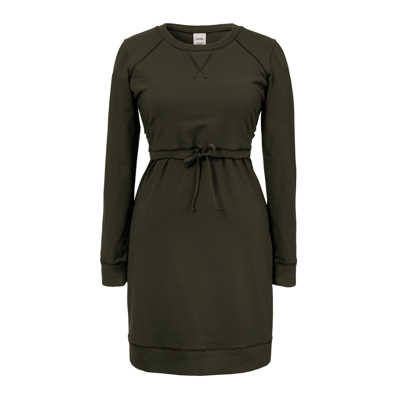 vêtement robe femme enceinte et allaitement couleur vert vue de face marque boob design